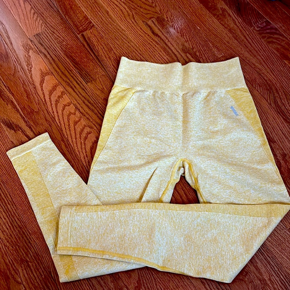 Yellow Gymshark leggings